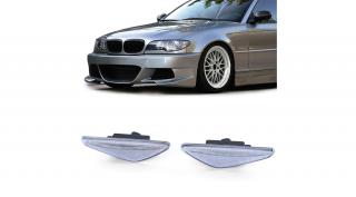 BMW E46 facelift coupe cabrio fehér burás futófényes SMD LED oldalindex szett