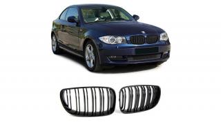 BMW E81 E82 E87 E88 facelift lakkozott fekete M4 stílusú vese