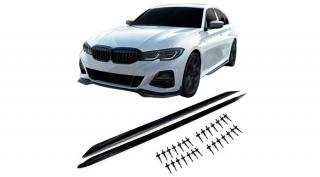 BMW G20 G21 M Performance stílusú matt fekete alsó küszöb spoiler szett
