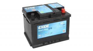 Exide EFB Start-Stop EL600 12V Akkumulátor 60Ah 640A Indítóáram Jobb+