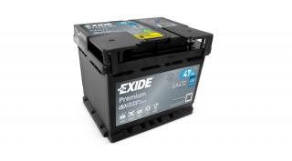 Exide Premium EA472 12V Akkumulátor 47Ah 450A Indítóáram Jobb+