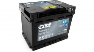 Exide Premium EA640 12V Akkumulátor 64Ah 640A Indítóáram Jobb+