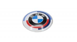 Gyári BMW 50 Yahre 82mm-es motorháztető - csomagtartó embléma 51148087194