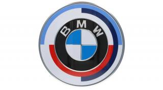 Gyári BMW 50 Yahre 82mm-es motorháztető embléma 51148087190