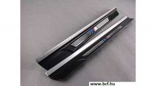 Gyári BMW E46 M coupe cabrio bal jobb fekete küszöbdísz szett 51477891929 51477891930