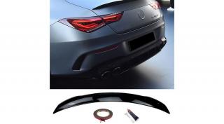Mercedes Benz C118 CLA-osztály Coupe AMG stílusú lakkozott fekete csomagtartó spoiler