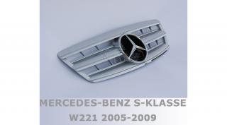 Mercedes Benz W221 2005-2009 krómozott ezüst hűtőrács AMG stílusban