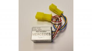 Mercedes type1 4pines ülésfoglaltság érzékelő emulátor + 2pines öv emulátor