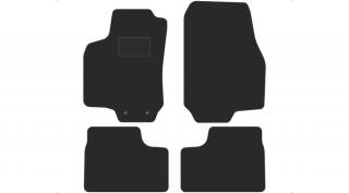 Opel Astra G 1998-2009 fekete velúrszőnyeg szett (patentos)