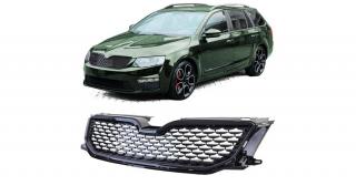 Skoda Octavia III 5E 2013-2017 lakk fekete RS stílusú hűtőrács