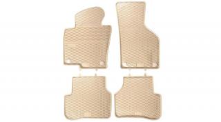 VW Volkswagen Passat B6 B7 CC Geyer Prémium beige - bézs gumiszőnyeg szett patenttal