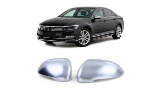 VW Volkswagen Passat B8 matt alumínium külső visszapillantó tükörborítás