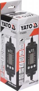 YATO Elektronikus akkumulátor töltő YT-83033
