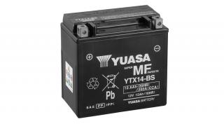 Yuasa YTX14-BS 12V Akkumulátor 12,6Ah 200A Indítóáram Bal+