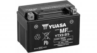 Yuasa YTX9-BS 12V Akkumulátor 8,4Ah 135A Indítóáram Bal+