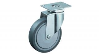 Talpas kerék 100 C100.A85.100 forgó villa szürke terhelhető: 80kg (BS)