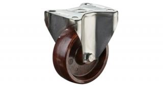 Talpas kerék 100 H110.B23.100 inox fix villa hőálló barna terh: 130 kg (BS)