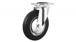 Talpas kerék 280 L400.B55.280 forgó villa fekete terhelhető: 350kg (BS)