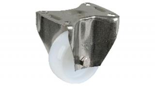 Talpas kerék 80 H110.A90.080 inox fix villa PA fehér terhelhető 100 kg (BS)