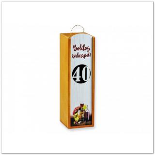 Fa bortartó doboz - Boldog Születésnapot felirattal - 40
