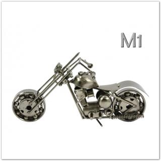 Fém motoros asztali dísz - 18 cm (M1)
