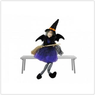 Lógólábú kék boszorkány figura 18 cm