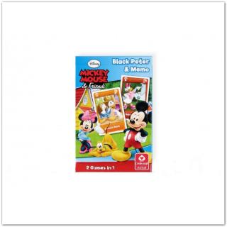 Mickey Mouse memóriakártya 2 az 1-ben, memóriajáték kártya és Fekete Péter