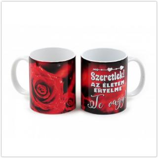 Rózsás szerelmes bögre - 3dl