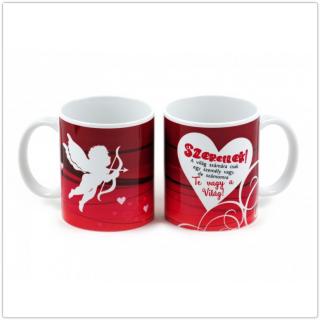 Szerelmes bögre Ámorral Valentin napra - 3dl