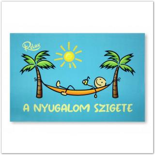 Vicces lábtörlő - A nyugalom szigete!