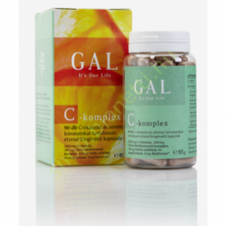 GAL C-komplex, 1333mg C-vitamin, 100mg szőlőmag- és héjkivonat + 200mg bioflavonoid x 45 adag (90 kapszula)