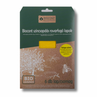 BIOCONT Sárga rovarfogó lapok A4 - 6db