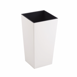 Finezja Classic magas kaspó 14x25cm - fehér