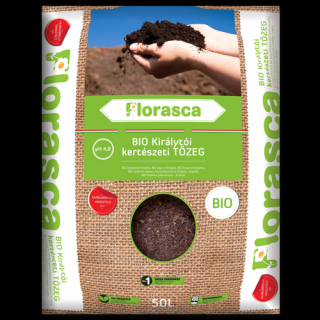 Florasca Királytói savanyú tőzeg 50L - BIO