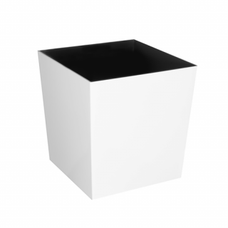 Juka Classic kocka kaspó 25x25cm - fehér