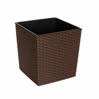 Juka Rattan Kaspó Mokka 25cm