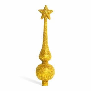 Karácsonyfa csúcsdísz 18,5cm ARANY