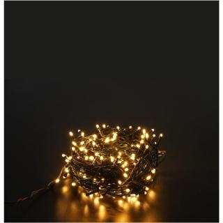 LED-es Fényfüzér 14m 180 LED Melegfehér 8 programmal