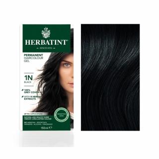 Herbatint 1N Fekete hajfesték 120 ml + 15-15 ml sampon, balzsam