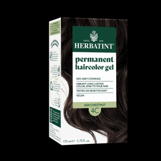Herbatint 4C Hamvas gesztenye hajfesték, 170 ml (120 ml festék + 50 ml kondicionáló)