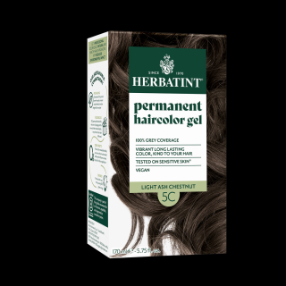 Herbatint 5C Világos hamvas gesztenye hajfesték, 170 ml (120 ml festék + 50 ml kondicionáló)