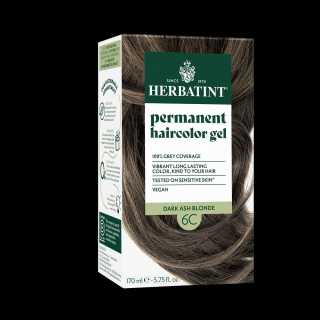 Herbatint 6C Sötét hamvas szőke hajfesték, 170 ml (120 ml festék + 50 ml kondicionáló)