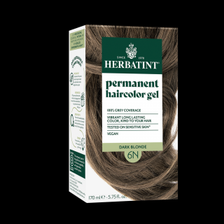 Herbatint 6N világosbarna hajfesték, 170 ml (120 ml festék + 50 ml kondicionáló)