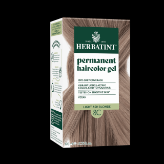 Herbatint 8C Világos hamvas szőke hajfesték, 170 ml (120 ml festék + 50 ml kondicionáló)
