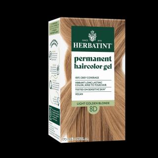Herbatint 8D Arany világos szőke hajfesték, 170 ml (120 ml festék + 50 ml kondicionáló)