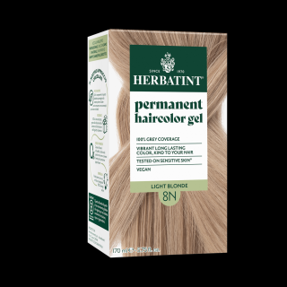 Herbatint 8N Világos szőke hajfesték, 170 ml (120 ml festék + 50 ml kondicionáló)