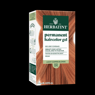 Herbatint 8R Réz világos szőke hajfesték, 170 ml (120 ml festék + 50 ml kondicionáló)