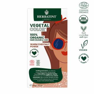 Herbatint Bio Vegetal Color WARM CHESTNUT, 2×50 g