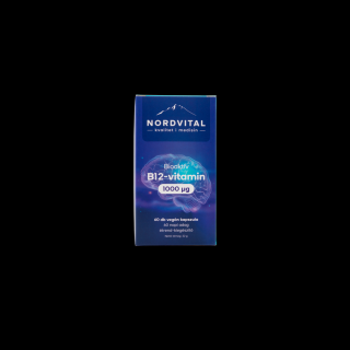 Nordvital B12-vitamin 1000mcg 60 db vegán kapszula