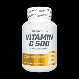 BioTechUSA Vitamin C 500 - 120 rágótabletta